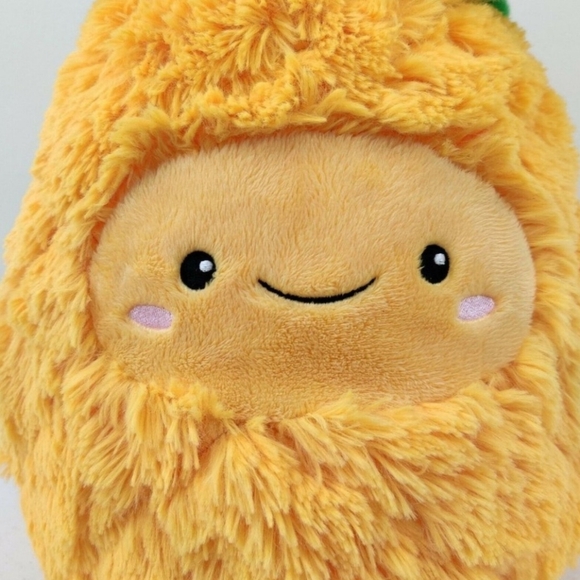 SQUISHABLE Comfort Food Smiling Pineapple 15" Plush Stuffed Animal Yellow Green - Picture 2 of 5